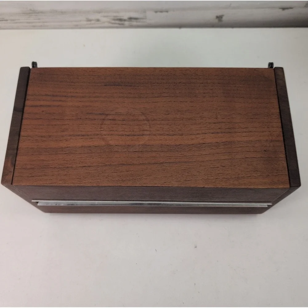 Vintage Western Electric Executive Stowaway Touch Tone Desk Phone Wood Box